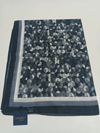 LEVİDOR SPORT ŞAL SİYAH BEYAZ