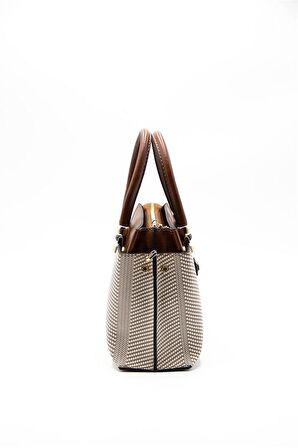 Silver  Polo Bej - Taba NV826 Kadın El Çantası