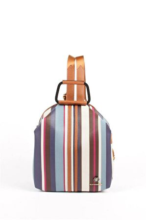 Silver  Polo Mix - Taba NV771 Kadın Sırt Çantası