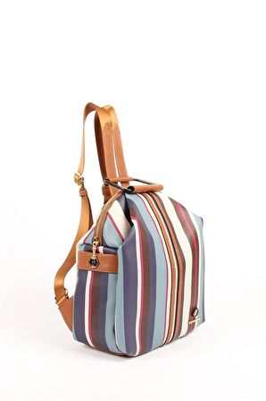 Silver  Polo Mix - Taba NV771 Kadın Sırt Çantası
