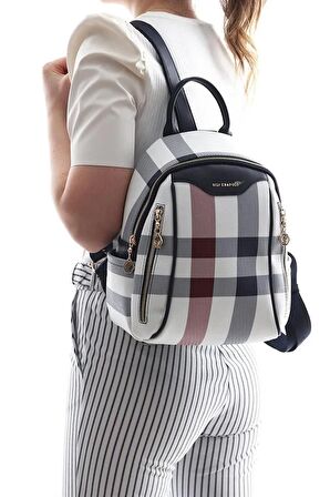 Silver  Polo Beyaz - Laci NV906 Kadın Sırt Çantası