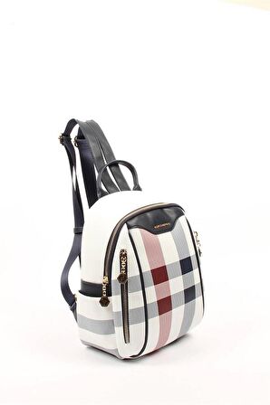 Silver  Polo Beyaz - Laci NV906 Kadın Sırt Çantası