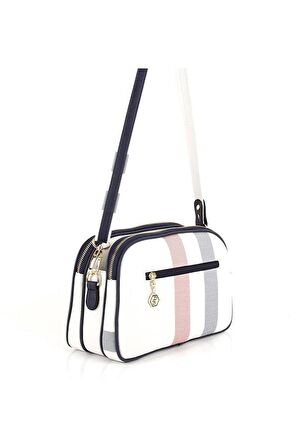 Silver  Polo Beyaz - Laci NV745 Kadın Çapraz Çanta