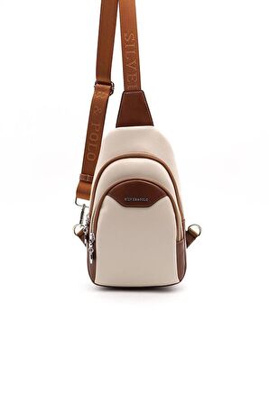 Silver  Polo Bej - Taba NV959 Kadın Bel Çantası