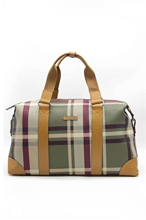 Silver  Polo Yşl - Camel NV873 Kadın Seyahat Çantası