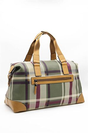 Silver  Polo Yşl - Camel NV873 Kadın Seyahat Çantası