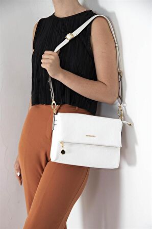 Silver  Polo Beyaz - Beyaz NV963 Kadın Çapraz Çanta