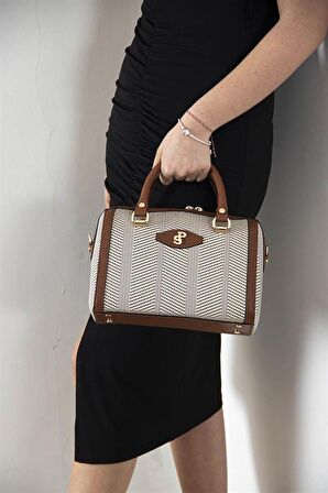 Silver  Polo Bej - Taba NV1091 Kadın El Çantası