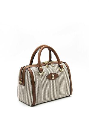 Silver  Polo Bej - Taba NV1091 Kadın El Çantası