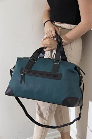 Silver  Polo Petrol - Siyah NV873 Kadın Seyahat Çantası