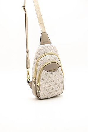 Silver  Polo Bej - Kum NV959 Kadın Bel Çantası