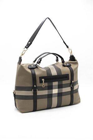 Silver  Polo Kahve - Siyah NV1064 Kadın Seyahat Çantası