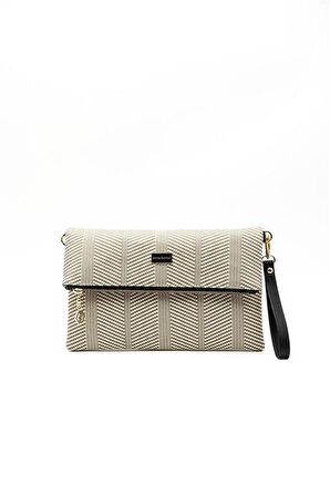 Silver  Polo Bej - Taba NV1134 Kadın Portföy  Clutch