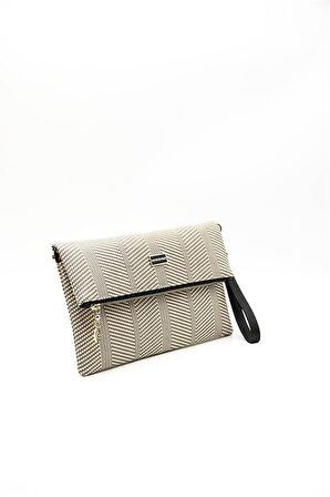 Silver  Polo Bej - Taba NV1134 Kadın Portföy  Clutch