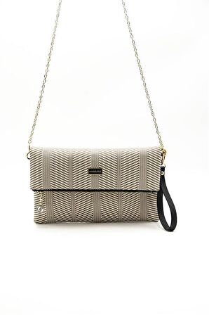 Silver  Polo Bej - Taba NV1134 Kadın Portföy  Clutch