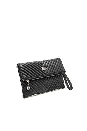 Silver  Polo Siyah - Siyah NV1134 Kadın Portföy  Clutch