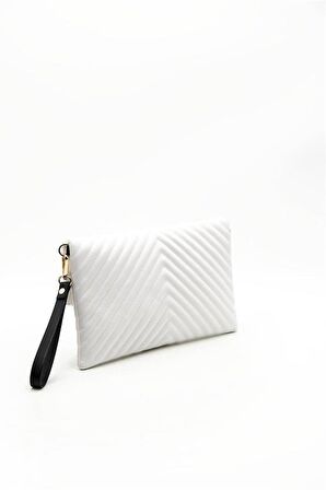 Silver  Polo Beyaz - Beyaz NV1134 Kadın Portföy  Clutch