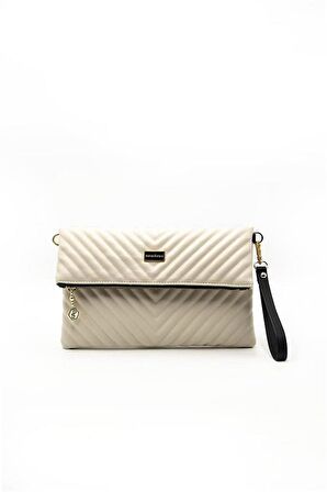 Silver  Polo Bej - Bej NV1134 Kadın Portföy  Clutch