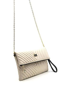 Silver  Polo Bej - Bej NV1134 Kadın Portföy  Clutch