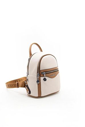 Silver  Polo Bej-A.Taba NV983 Kadın Sırt Çantası