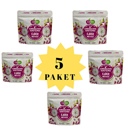 FairDry Beşibiryerde Ejder Meyvesi, Freeze Dried, Dondurularak Kurutulmuş, Meyve Kurusu
