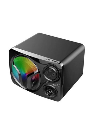 SP60 Speaker 2.1 Kanal Oyuncu Hoparlörü Rgb Led Işıklı Hafıza Kartı ve Usb Girişli Bluetooth lu Bilgisayar Hoparlörü 3,5MM Jack Girişli 2+1 Gaming Speaker