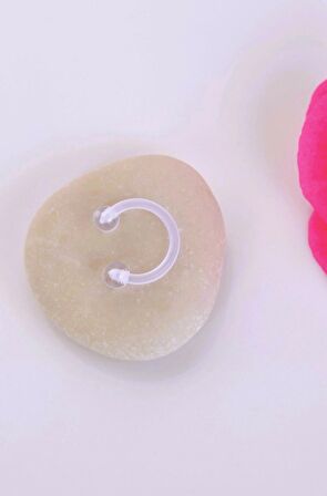 Silikon Tragus Piercing Helix Kıkırdak Smile Piercing
