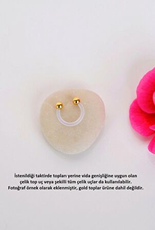 Silikon Tragus Piercing Helix Kıkırdak Smile Piercing