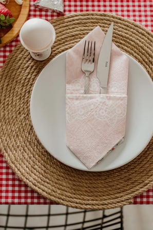 30cm 4 kişilik amerikan servis / tabak altlığı / supla seti/hasır supla/servis altı supla/sunum seti