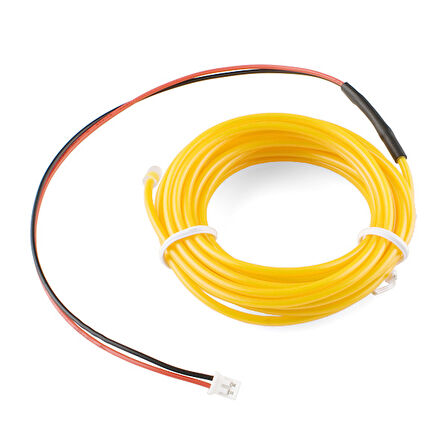 EL Wire Neon İp Led - Sarı (3m) Standart