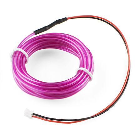 EL Wire Neon İp Led - Mor (3m) Standart