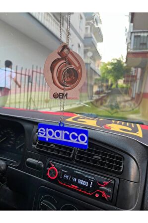 Sparco Dikiz Ayna Süsü - Sparco Pleksi Ayna Süsü - Zincirli Sparco Ayna Süsü Pleksi