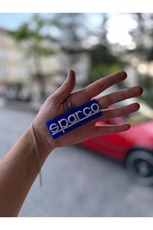 Sparco Dikiz Ayna Süsü - Sparco Pleksi Ayna Süsü - Zincirli Sparco Ayna Süsü Pleksi