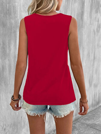 SUPPLİERBY Kadın Asimetrik Kesim Bağlamalı Viskon Bluz