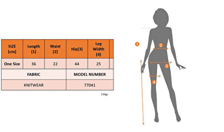 SUPPLİERBY Kadın Belinden Bağlamalı Mini Triko Short