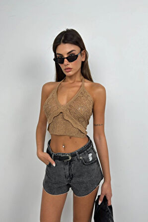 SUPPLİERBY Ajurlu Crop Büstiyer