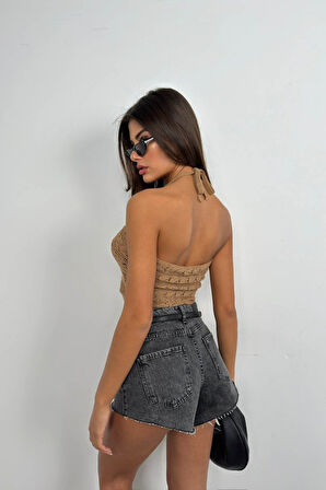 SUPPLİERBY Ajurlu Crop Büstiyer