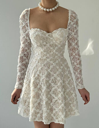 SUPPLİERBY Fers Çiçek Detay Elbise