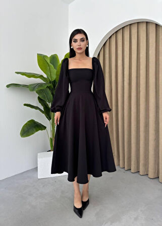 SUPPLİERBY Nouna Balon Kol Elbise