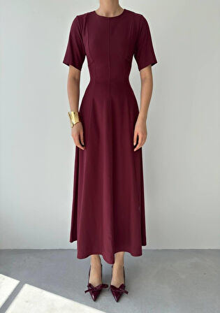 SUPPLİERBY Wera Pliseli Midi Elbise