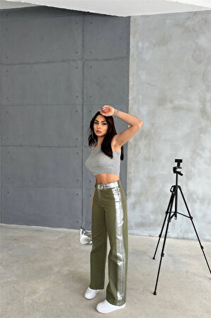 SUPPLİERBY GABARDİN PALAZZO PANTOLON - Haki