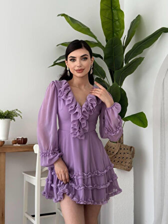 SUPPLİERBY Osıes Fırfırlı Elbise