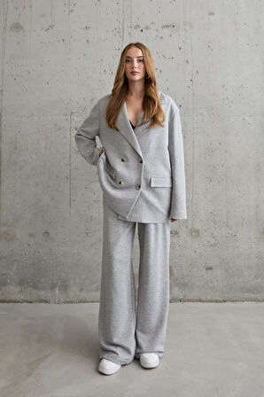 SUPPLİERBY Gri 3-İplik Comfort Ceket Ve Pantolon Takım