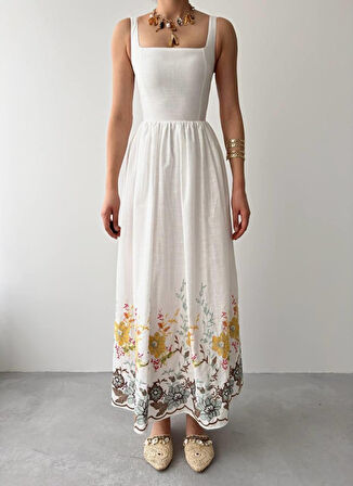 SUPPLİERBY Mazi Çiçek Desenli Elbise