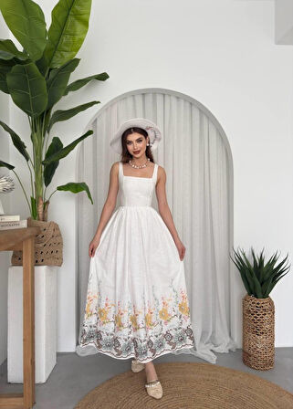 SUPPLİERBY Mazi Çiçek Desenli Elbise