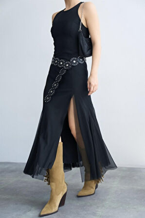 SUPPLİERBY Tül Elbise - Siyah