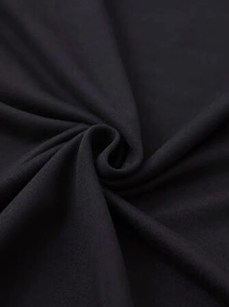 SUPPLİERBY Baskılı Oversize Bisiklet Yaka T-shirt - Siyah