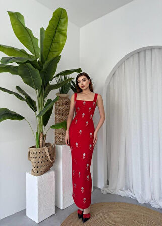 SUPPLİERBY Ners Taş Detaylı Elbise