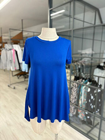 SUPPLİERBY Kadın Türlü Viskon Kumaş Yırtmaç Detaylı Bluz