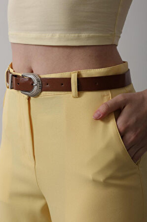 SUPPLİERBY Kemerli Havuç Pantolon - Sarı